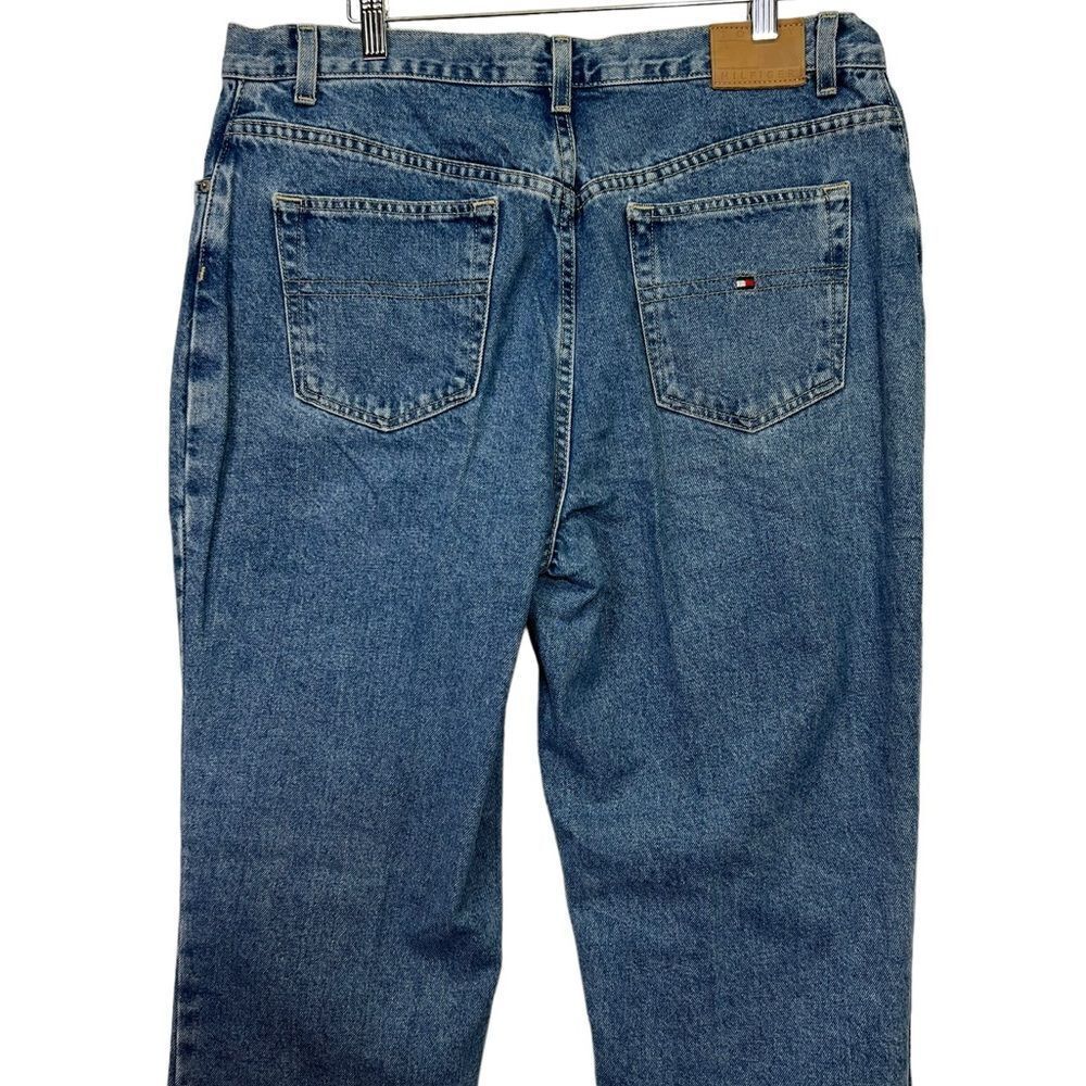 Tommy Hilfiger Womens 16/R31 Relaxed Straight Leg High Waist Denim Jeans
